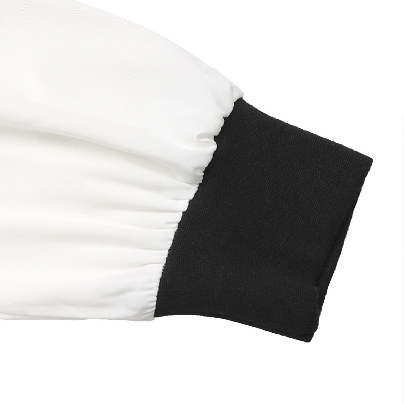 Colour-Block Pleated Shirt Dress