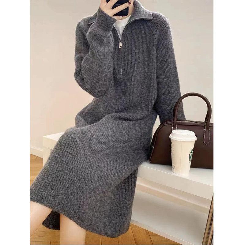 Relaxed Knit Midi Dress