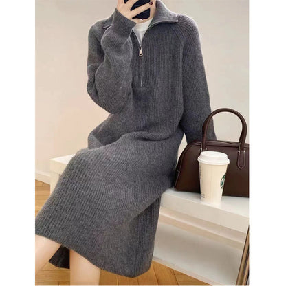 Relaxed Knit Midi Dress