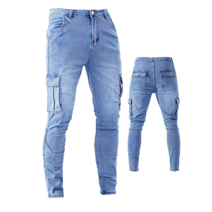 Vintage Slim-Leg Denim Jeans