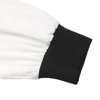 Colour-Block Pleated Shirt Dress