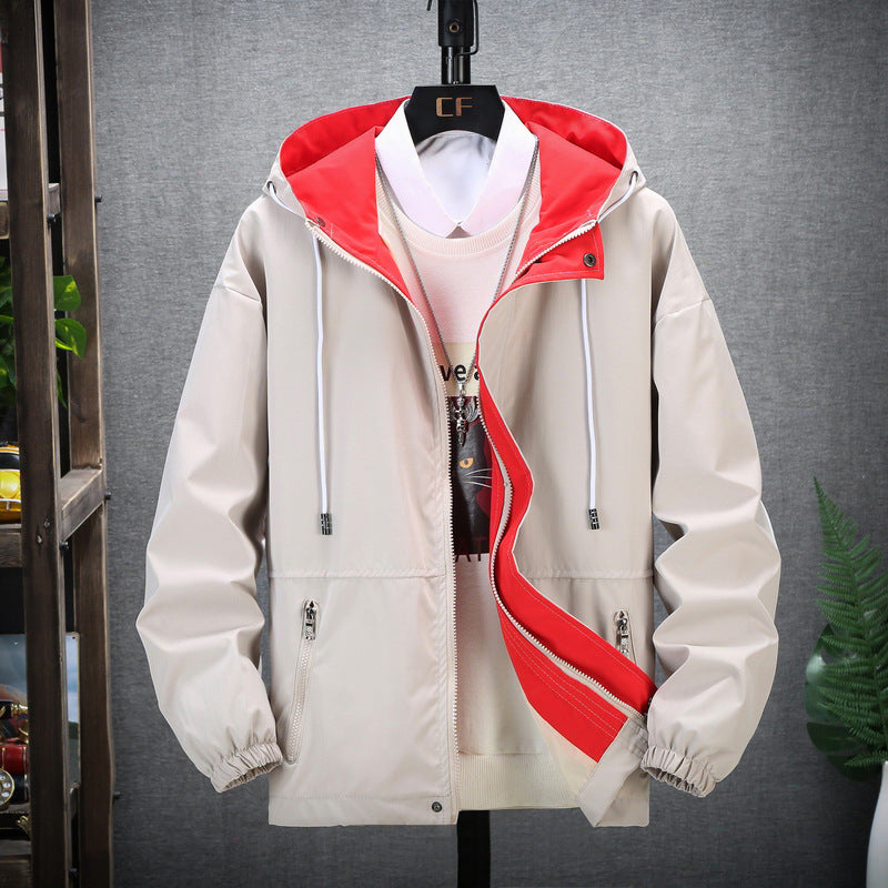 Veste workwear zippée à col montant