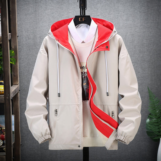 Arbeitsjacke mit Stehkragen und Reißverschluss