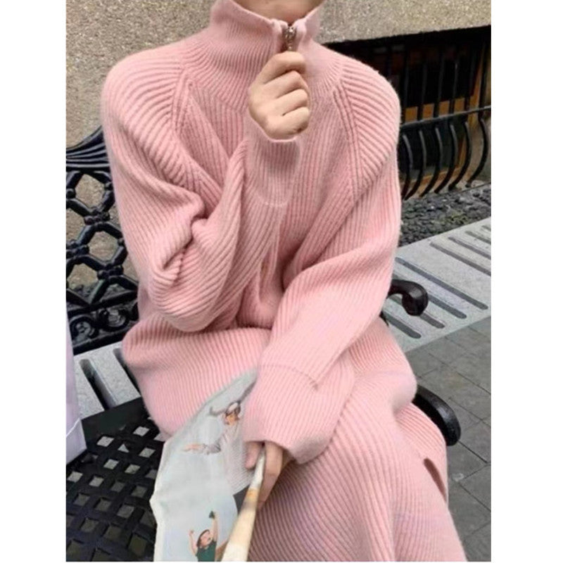 Relaxed Knit Midi Dress