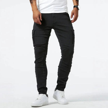 Vintage Slim-Leg Denim Jeans