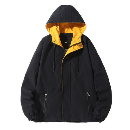 Veste workwear zippée à col montant
