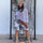 Floral Detail Distressed Denim Shorts