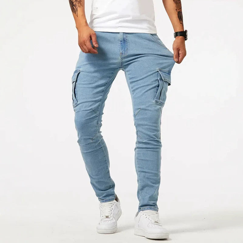 Vintage Slim-Leg Denim Jeans