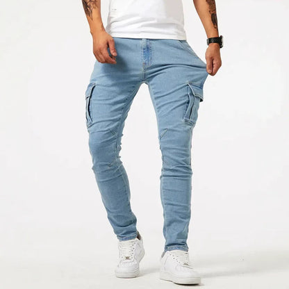 Vintage Slim-Leg Denim Jeans