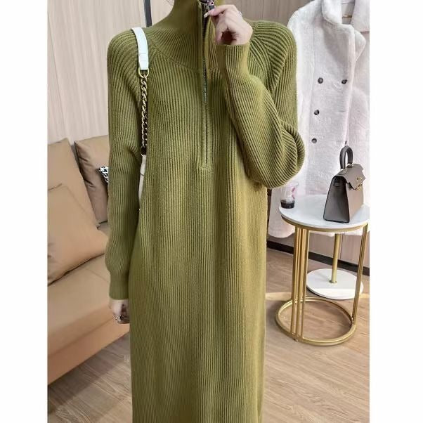 Relaxed Knit Midi Dress