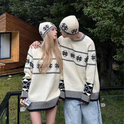 Couples Fair Isle Knit Sweater & Hat