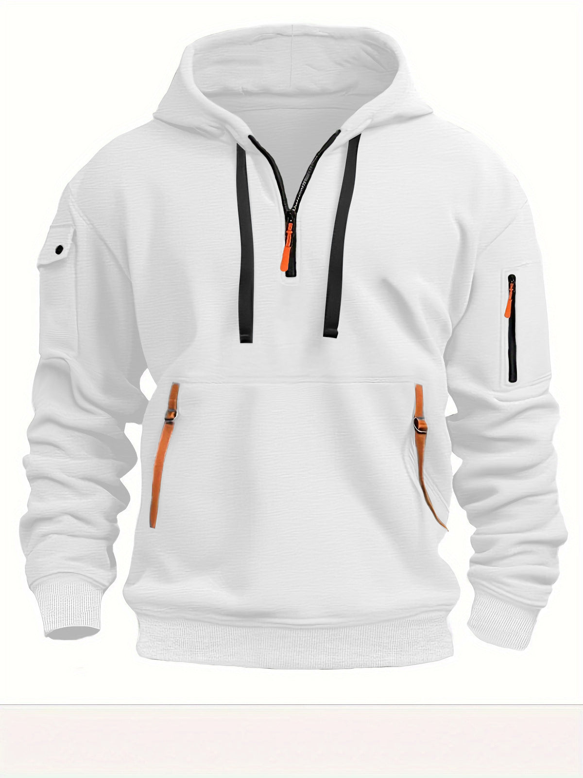 Herren-Hoodie mit Fleecefutter und mehreren Taschen