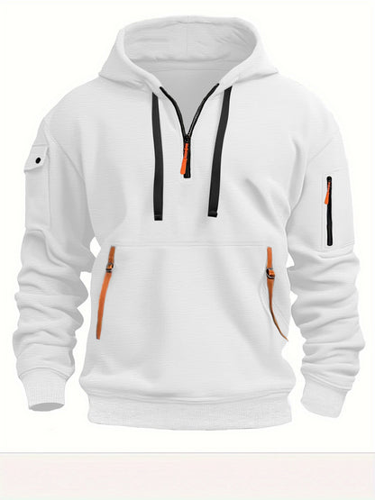 Herren-Hoodie mit Fleecefutter und mehreren Taschen