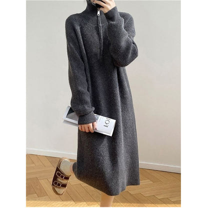 Relaxed Knit Midi Dress
