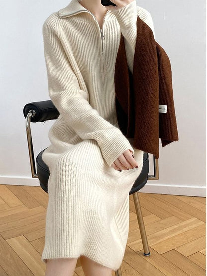 Relaxed Knit Midi Dress