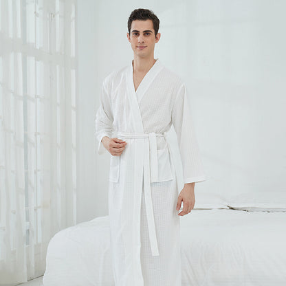 Peignoir gaufré pour couples