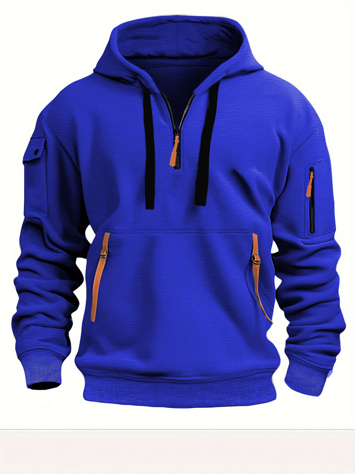 Herren-Hoodie mit Fleecefutter und mehreren Taschen