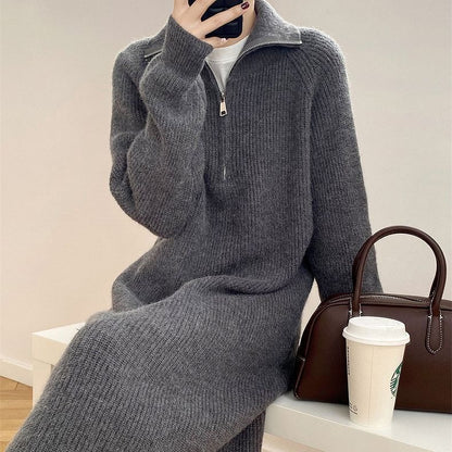 Relaxed Knit Midi Dress