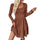 Square-Neck Textured Mini Dress