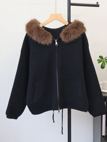 Double-Zip Hooded Jacket