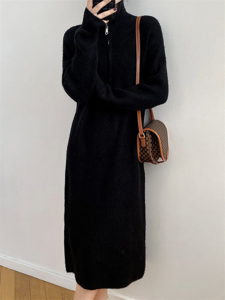 Relaxed Knit Midi Dress