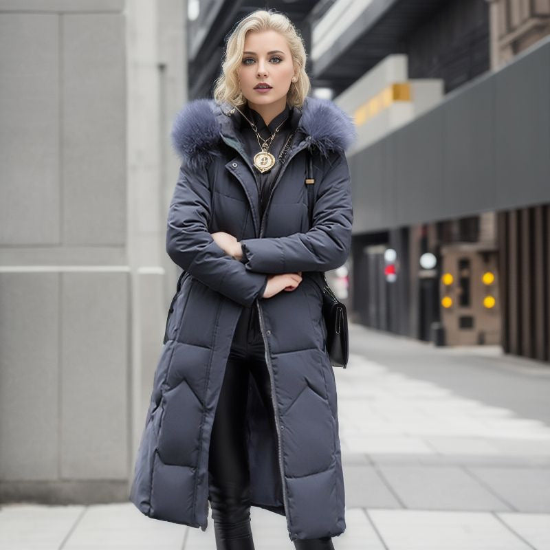 Cappotto imbottito al ginocchio