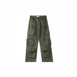 Multi-Pocket Straight-Leg Cargo Jeans
