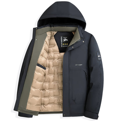 Detachable-Hood Casual Jacket