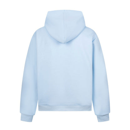 Turn-Down Collar Animal-Print Hoodie