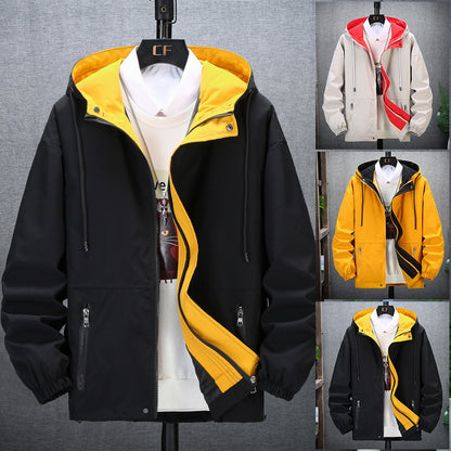 Veste workwear zippée à col montant