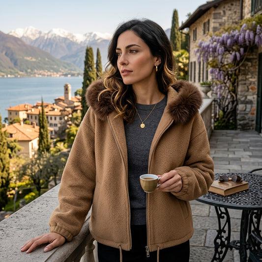 Double-Zip Hooded Jacket
