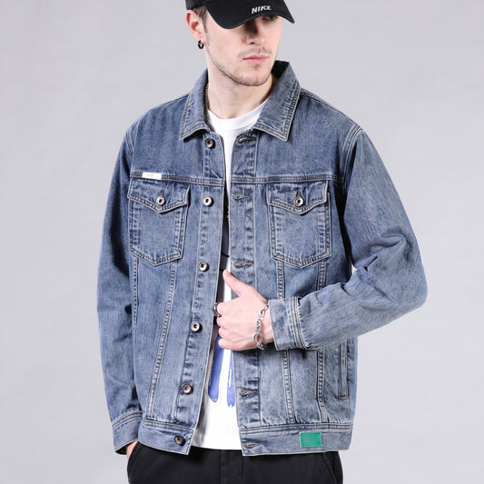 Klassische Jeansjacke im Loose-Fit