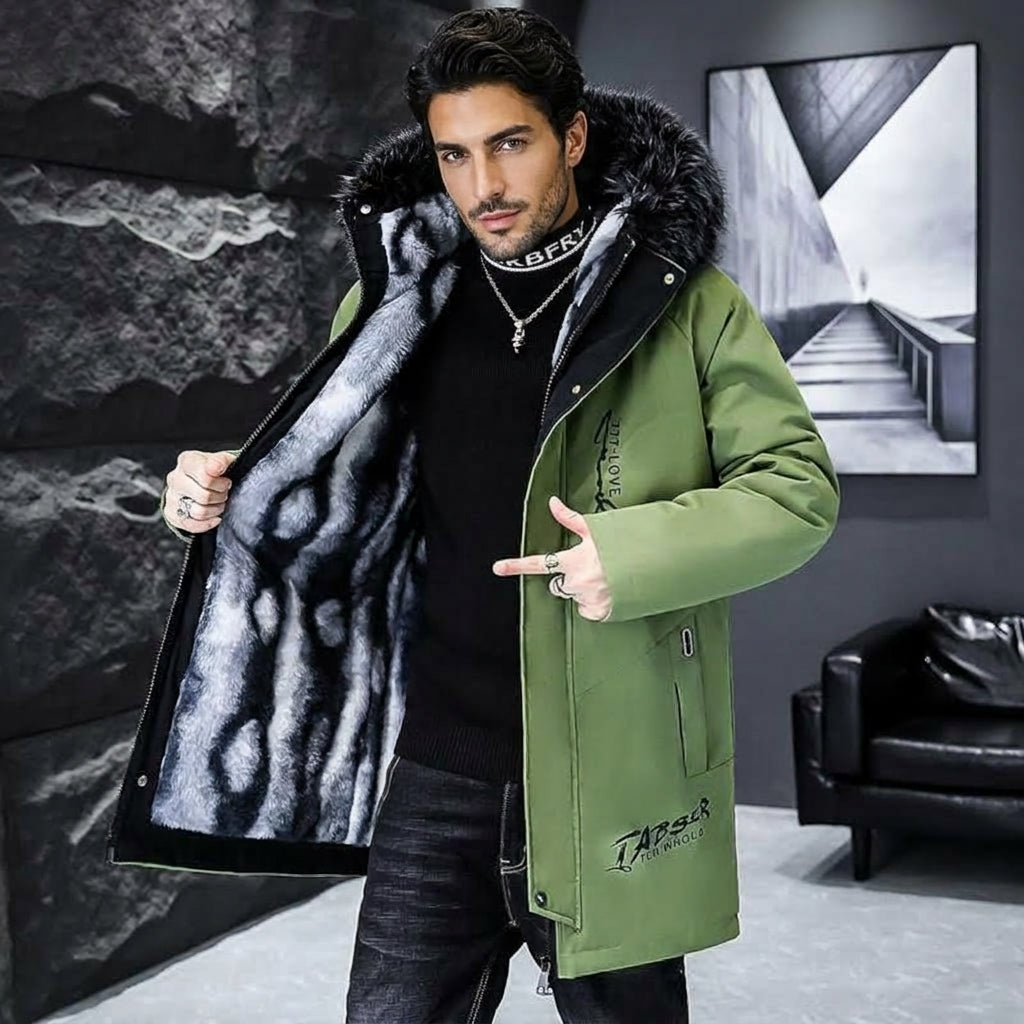 Fleece-Lined Hooded Parka